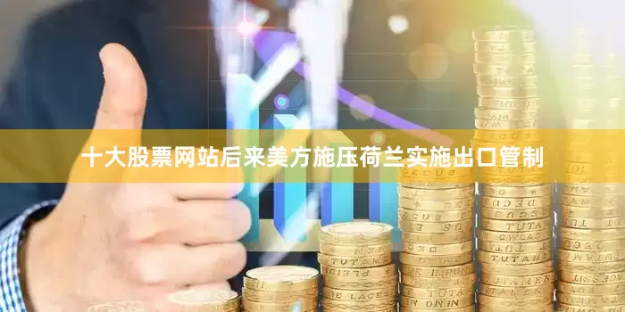 十大股票网站后来美方施压荷兰实施出口管制